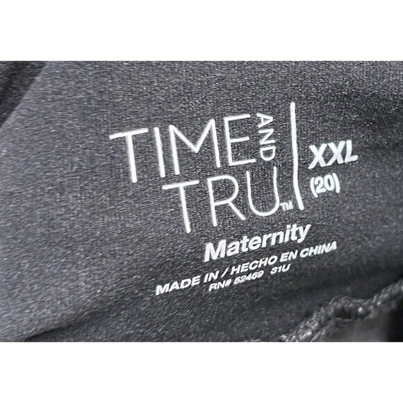 Time And Tru Jeans Size XXL Women's Maternity Charcoal Gray Skinny Cotton Blend - Picture 5 of 7